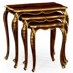 Empire Style Furniture Nesting End tables with Ornamental Detailing