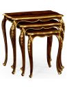 Empire Style Furniture Nesting End tables with Ornamental Detailing