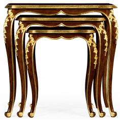 Empire Style Furniture Nesting End tables with Ornamental Detailing 2