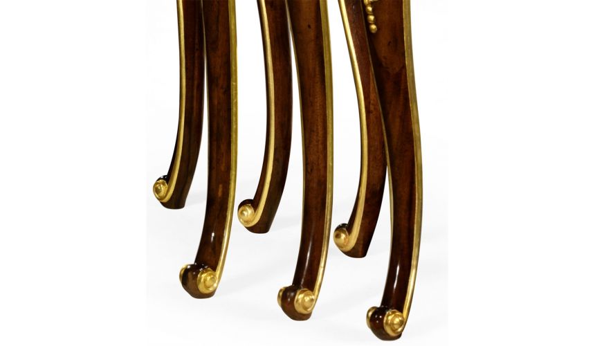 Empire Style Furniture Nesting End tables with Ornamental Detailing