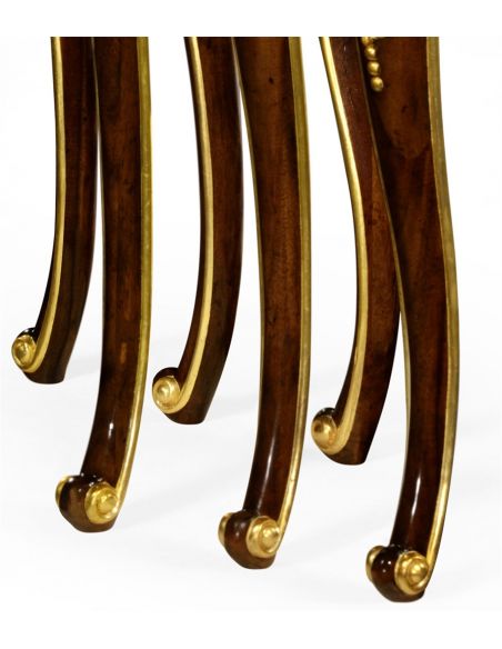 Empire Style Furniture Nesting End tables with Ornamental Detailing
