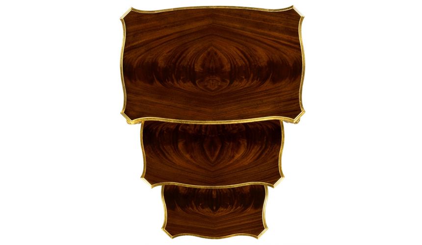 Empire Style Furniture Nesting End tables with Ornamental Detailing