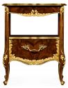 LUXURY BEDROOM FURNITURE Gilt Carved Accented Nightstand