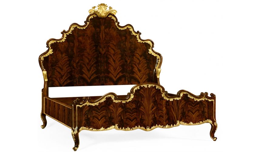 BEDS - Queen, King & California King Sizes US King Bed with Shaped Headboard and Footboard