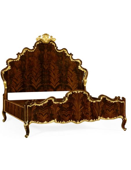 BEDS - Queen, King & California King Sizes US King Bed with Shaped Headboard and Footboard