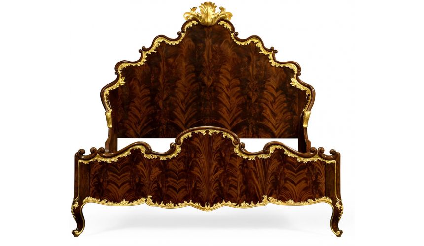 BEDS - Queen, King & California King Sizes US King Bed with Shaped Headboard and Footboard