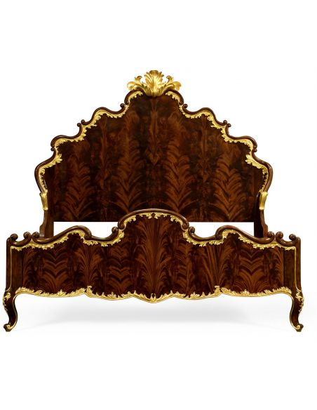 BEDS - Queen, King & California King Sizes US King Bed with Shaped Headboard and Footboard