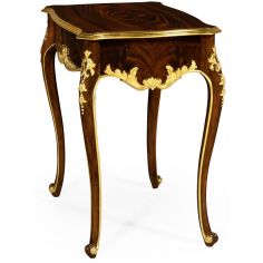 French Style Furniture End Table with Ornamental Detailing