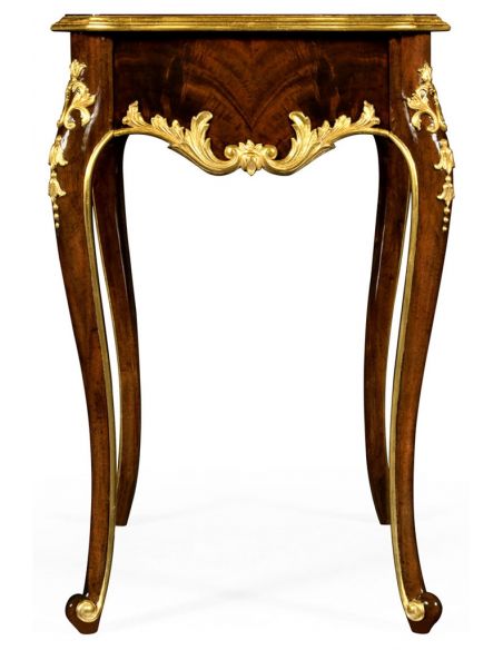 French Style Furniture End Table with Ornamental Detailing