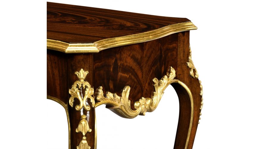 French Style Furniture End Table with Ornamental Detailing