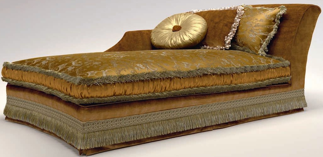 Furniture Masterpieces Cushion Upholstered Bed with Frilled Foot bed