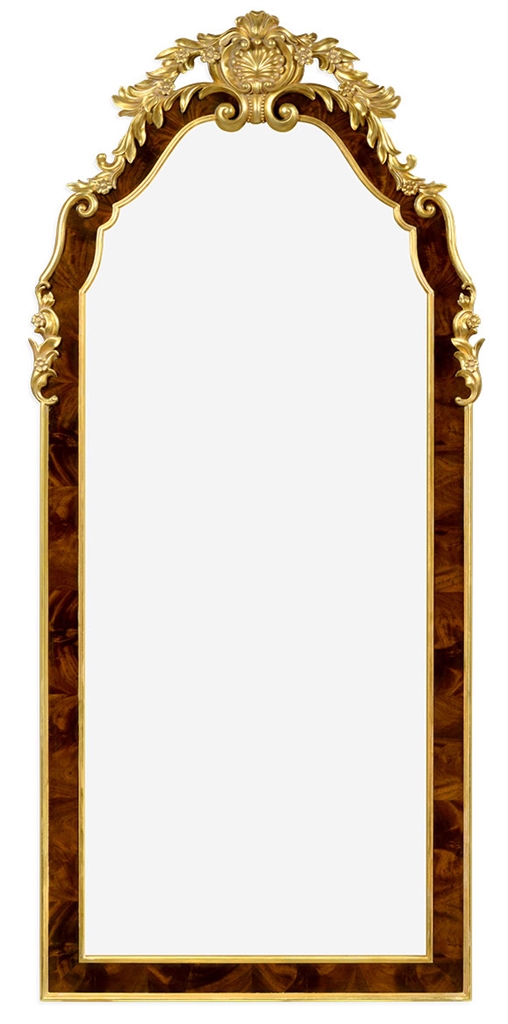 Decorative Accessories Standing Mirror with Curved Top