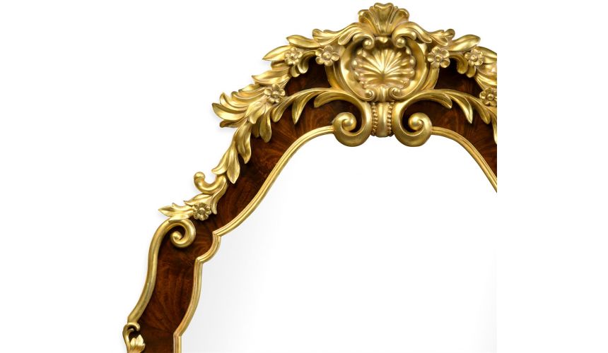 Decorative Accessories Standing Mirror with Curved Top