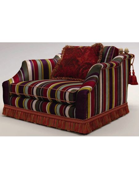 Patterned Extended Armchair