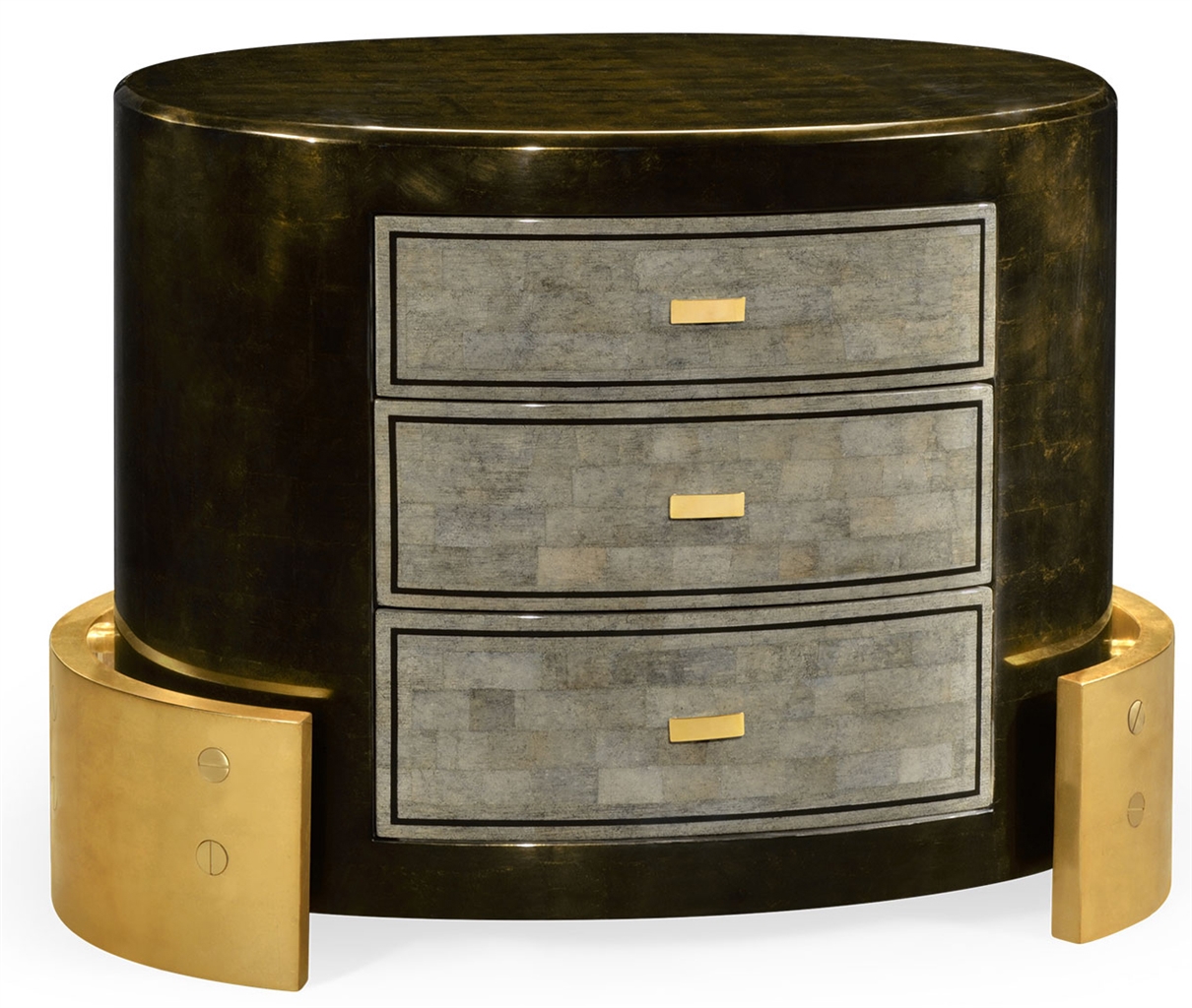 Modern Furniture Contemporary Oval Chest