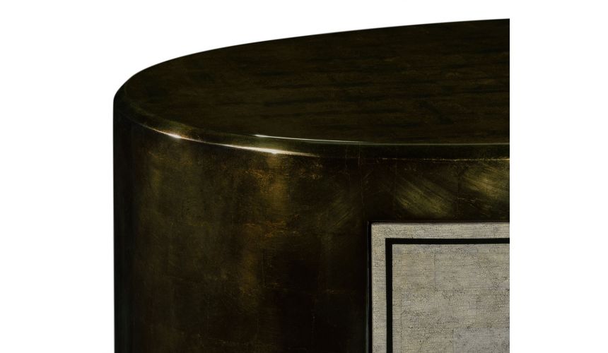 Modern Furniture Contemporary Oval Chest