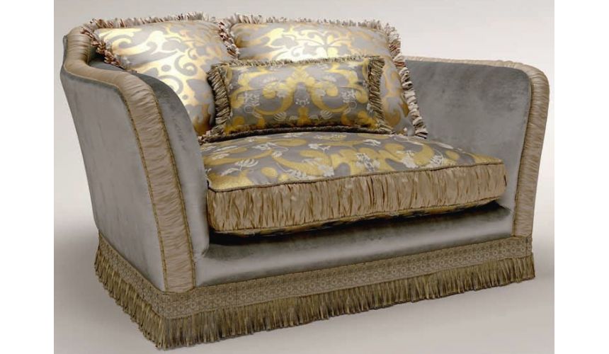 Luxury Leather & Upholstered Furniture Modern Upholstered Accent Armchair
