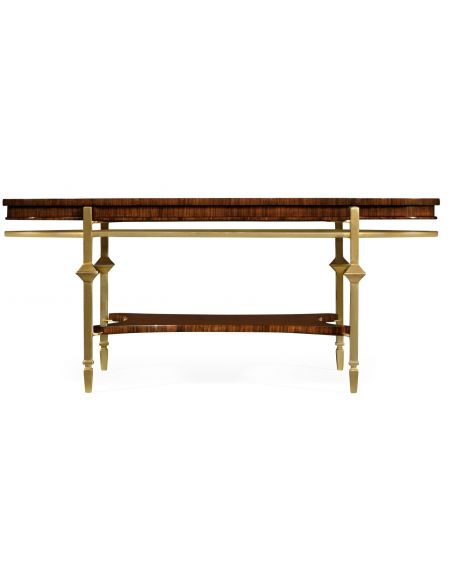 Coffee Tables Oval Brass Base Coffee Table