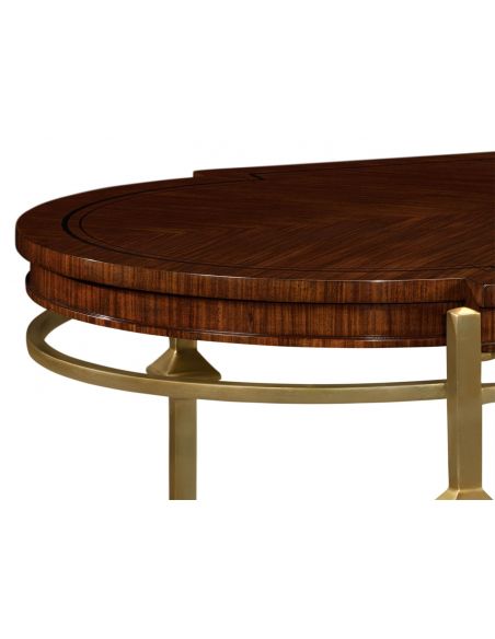 Coffee Tables Oval Brass Base Coffee Table