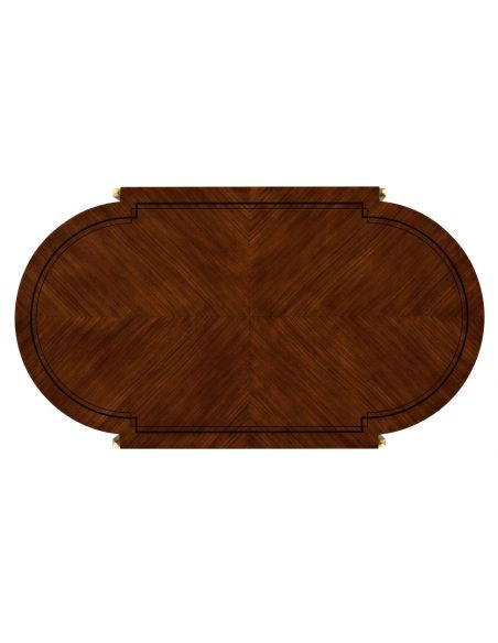 Coffee Tables Oval Brass Base Coffee Table