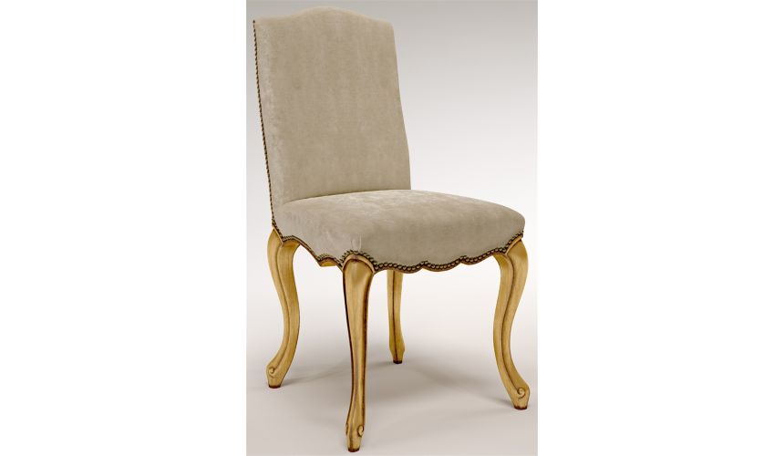 Dining Chairs Upholstered Side Chair W/ Curved Legs