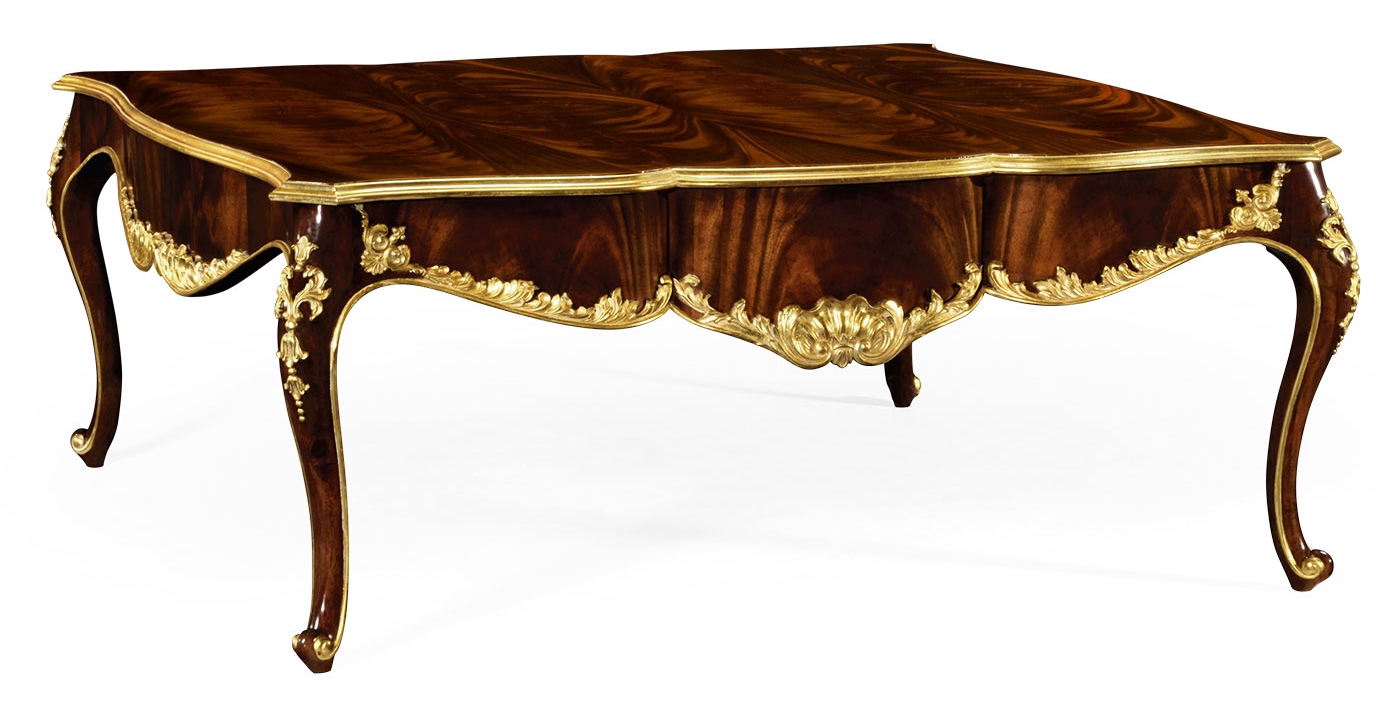 Coffee Tables Cocktail Table with Gilt Carved Detailing