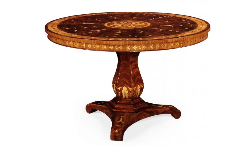 Foyer and Center Tables Mahogany Pedestal Table