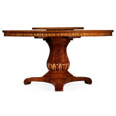 Dining Tables Patterned Round Pedestal Table 2