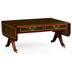 Coffee Tables Rectangular mahogany drop leaf coffee table