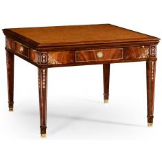 Game Card Tables & Game Chairs Game table in mahogany with mother of pearl inlay
