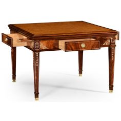 Game Card Tables & Game Chairs Game table in mahogany with mother of pearl inlay 2