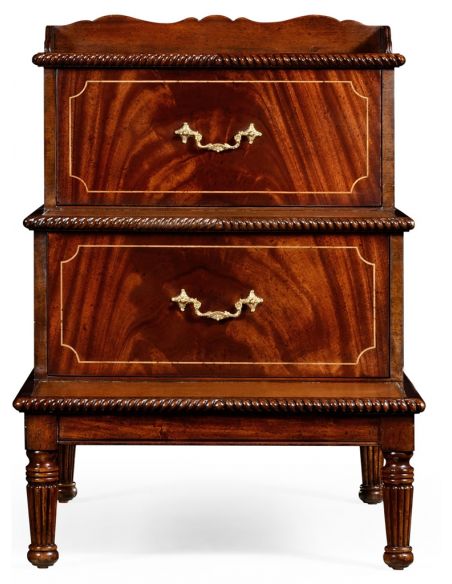 LUXURY BEDROOM FURNITURE Wooden Bed Steps in Regency Style