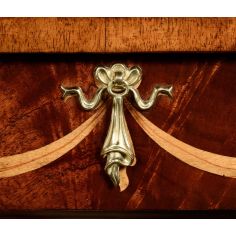 French Style Furniture Oval Shaped End Table with Drawer 2