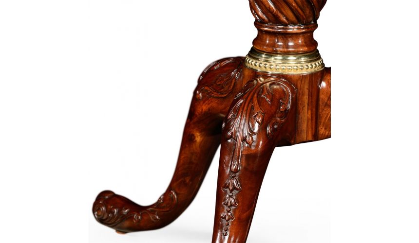 Oval Shaped End Table with Drawer