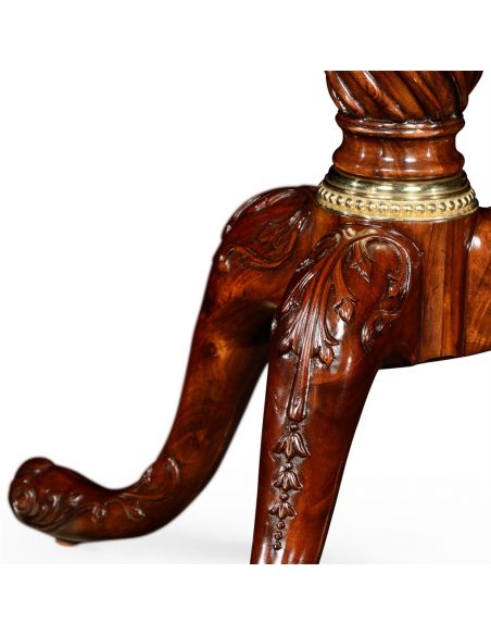 French Style Furniture Oval Shaped End Table with Drawer