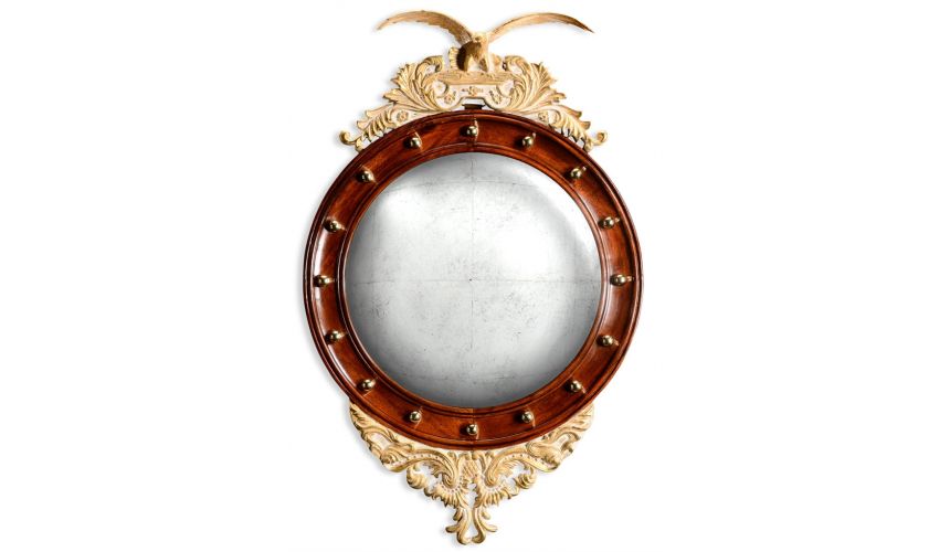 Decorative Accessories Regency Style Eagle Convex Mirror