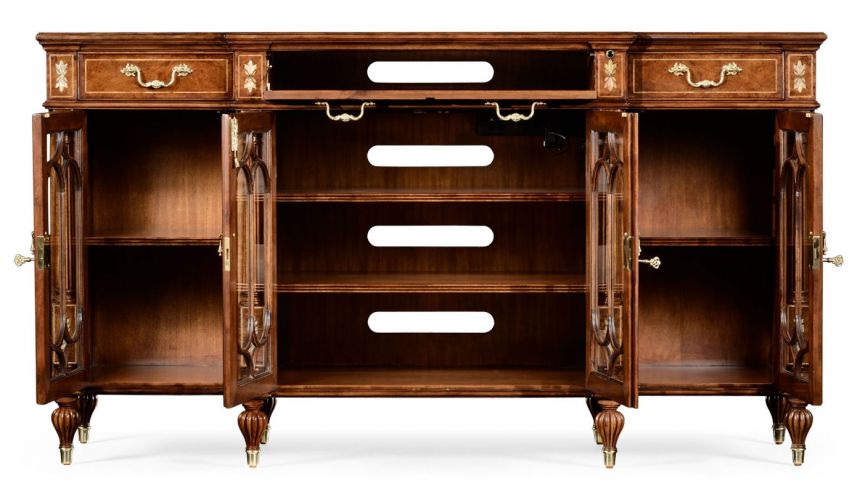 Breakfronts & China Cabinets Breakfront Entertainment Cabinet. 24