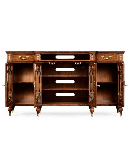 Breakfronts & China Cabinets Breakfront Entertainment Cabinet. 24