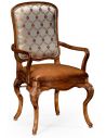 Dining Chairs Walnut Louis XV Style Side Chair-82