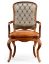Dining Chairs Walnut Louis XV Style Side Chair-82