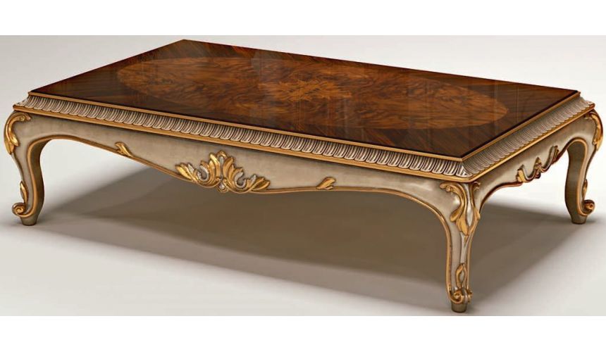 Furniture Masterpieces Classy Wooden Table with Motif Carvings