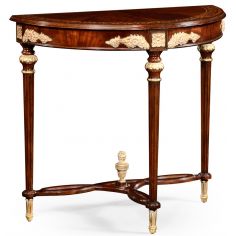 Napoleon III mahogany gilded console