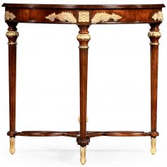 Napoleon III mahogany gilded console 2