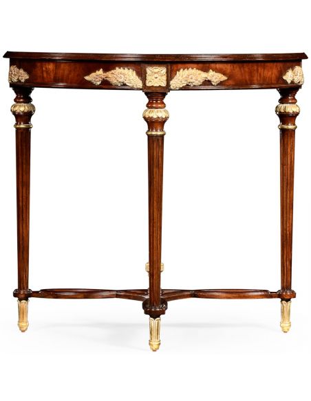 Napoleon III mahogany gilded console