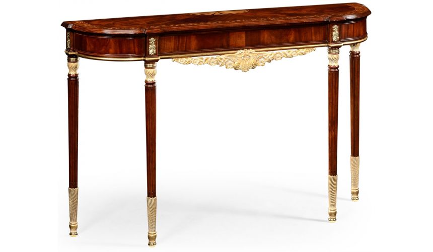 Mahogany console in Louis IV style