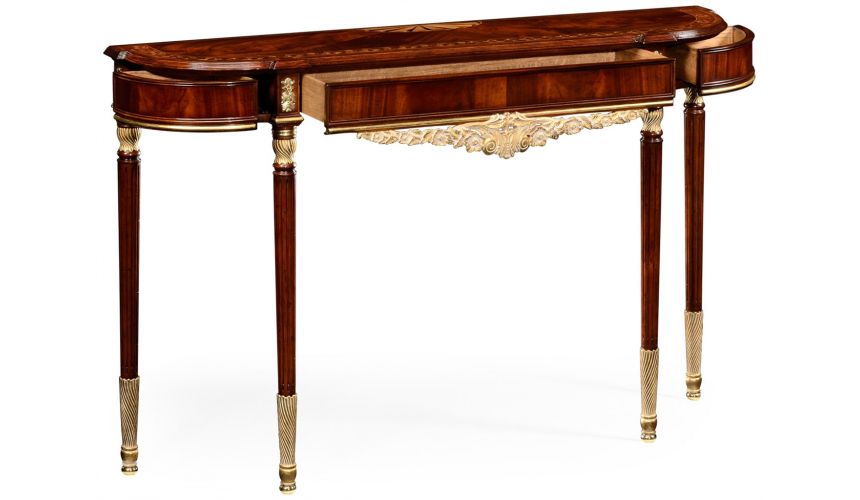 Mahogany console in Louis IV style