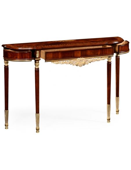 Mahogany console in Louis IV style