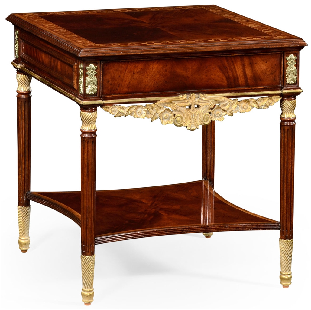 Square & Rectangular Side Tables Mahogany side table in Louis IV style