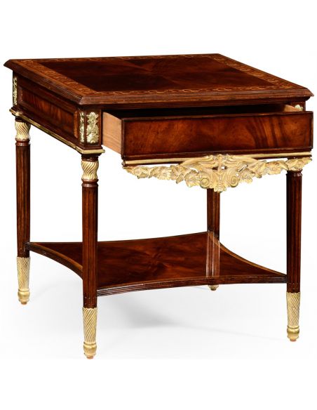 Square & Rectangular Side Tables Mahogany side table in Louis IV style