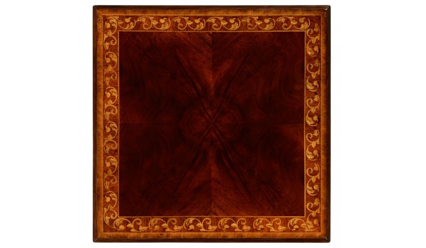 Square & Rectangular Side Tables Elegant Louis IV Style Side Table